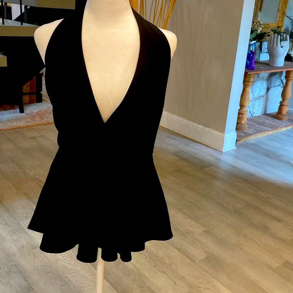 Dressed crape halter top.